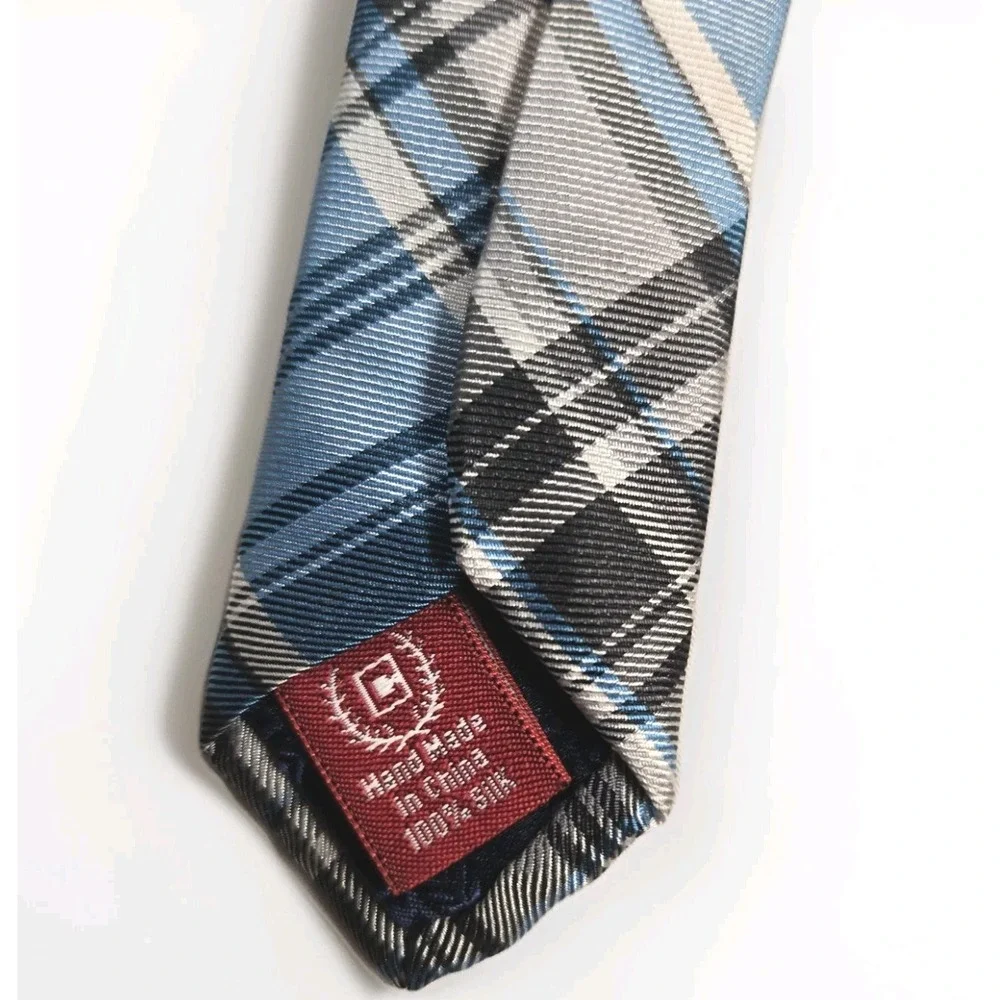 Ralph Lauren CHAPS -‎ Men's Navy, Blue & Turquoise Plaid Neck Tie